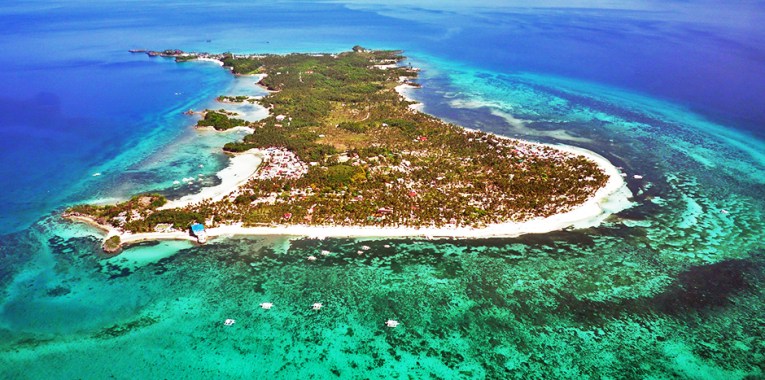Aerial view of Malapascua