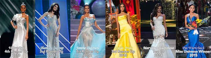 Miss Universe contenders from the Philippines