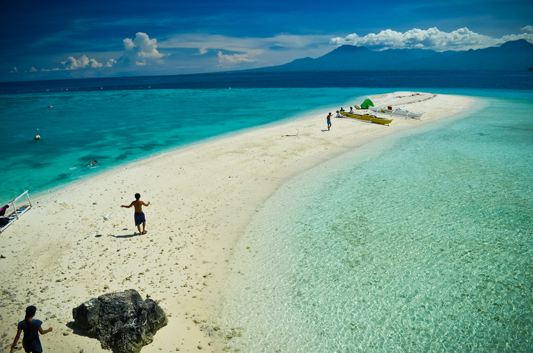 Sumilon sandbar in Cebu