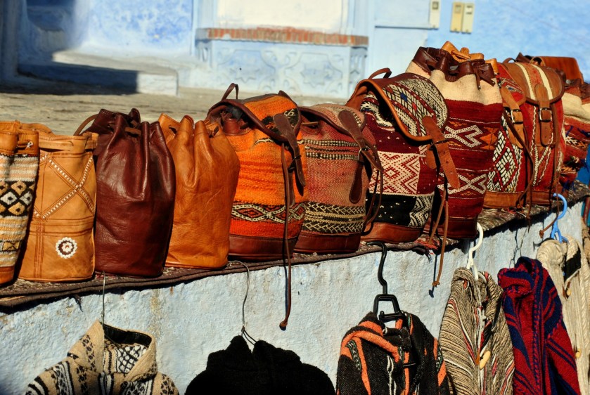 One of the numerous markets in the narrow streets of Morocco