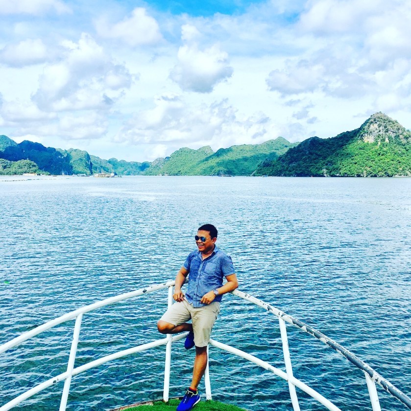 Junk boat at Halong Bay in Vietnam