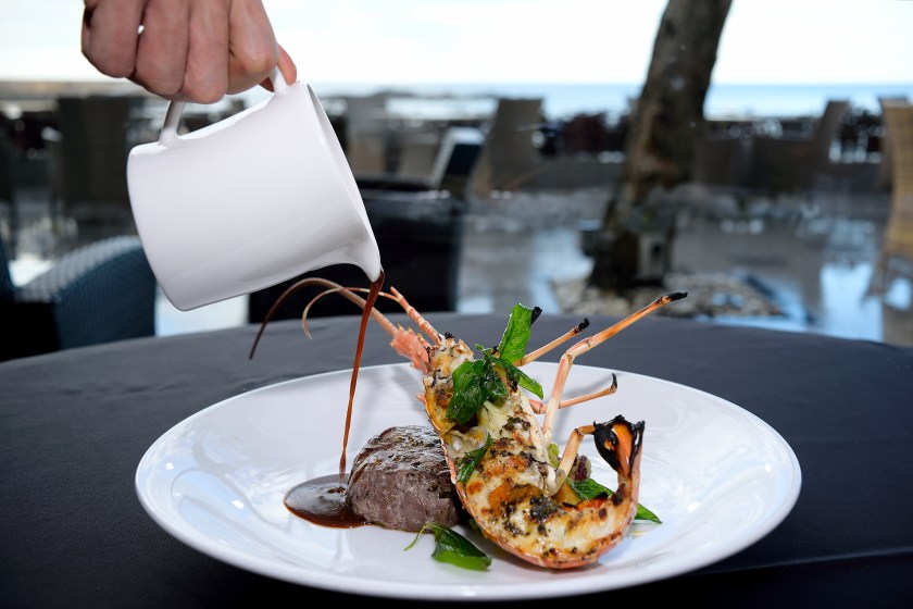 Seafood and steak. What a combination!