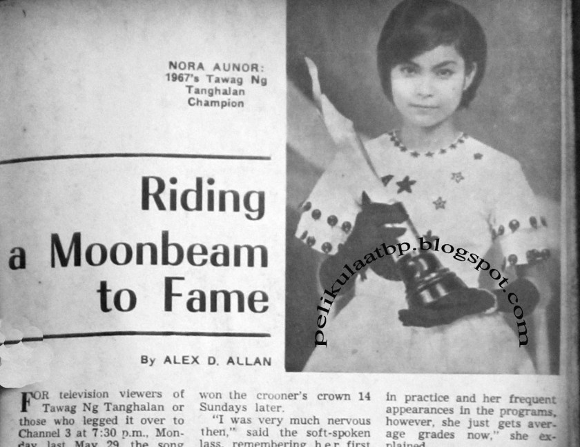Nora Aunor (Riding a Moonbeam to Fame, June 17, 1967) - Tawag ng Tanghalan