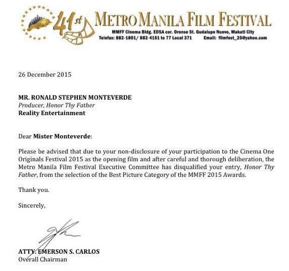 honor thy father mmff