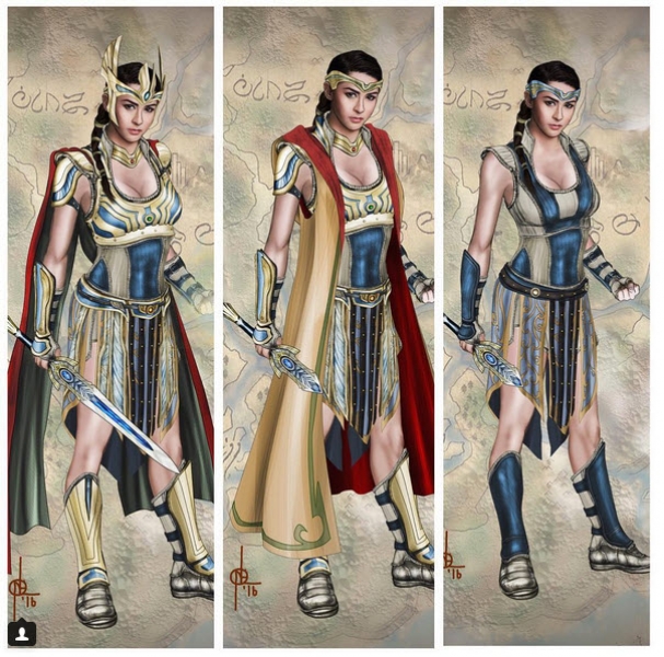 The Kapuso Primetime Queen as Ynang Reyna Minea in her warrior costume.