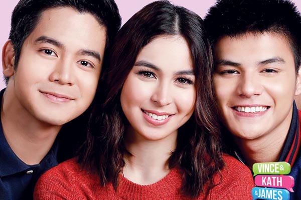 Vince and Kath and James starring Joshua Garcia, Julia Barretto, and Ronnie Alonte.
