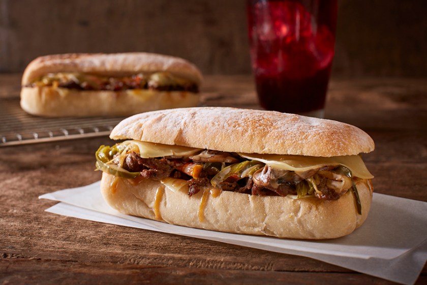 Cheese Steak on Ciabatta Bread