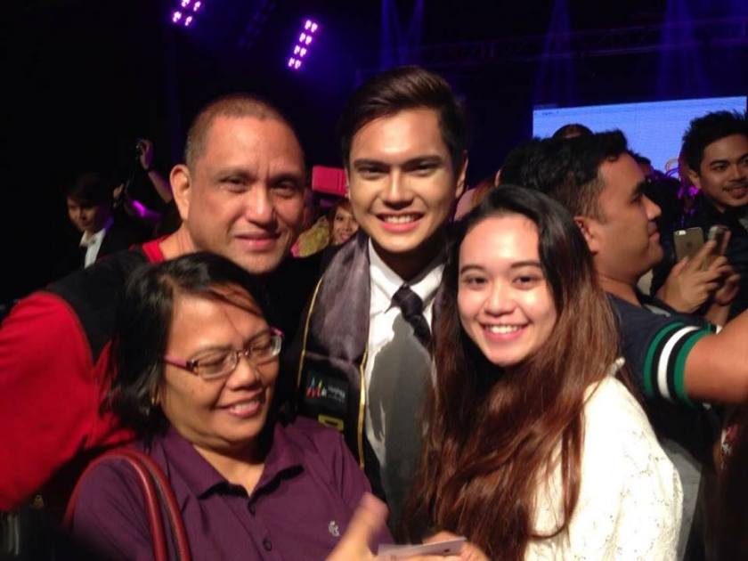 Anthony John Garcia with his family