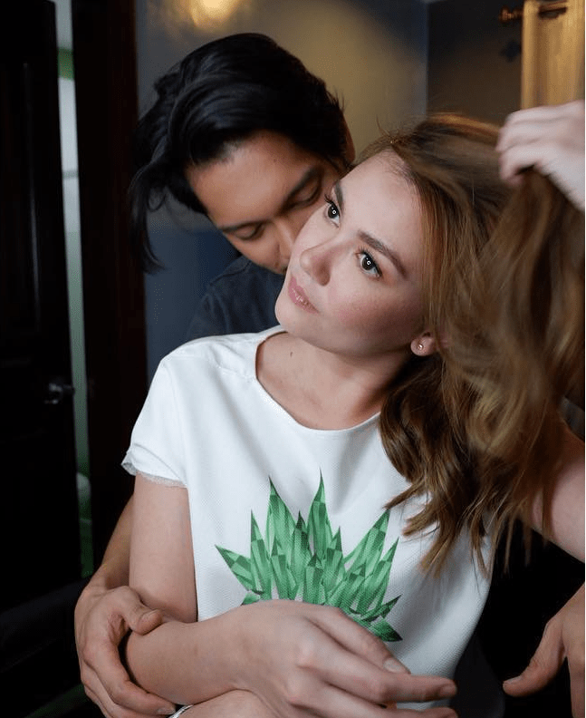 Carlo Aquino and Angelica Panganiban sweet