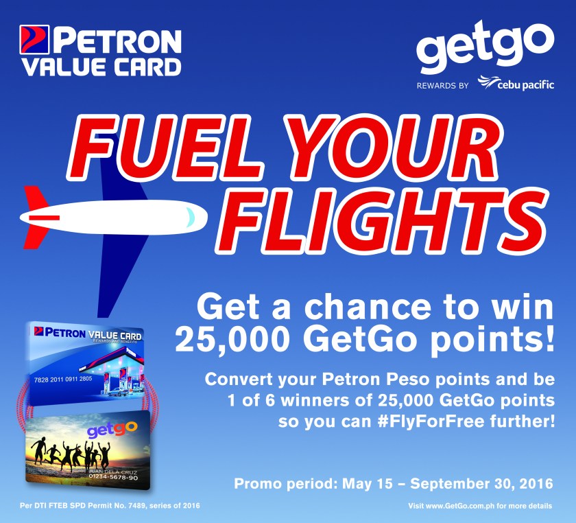 Petro and GetGo Cebu Pacific Raffle Promo