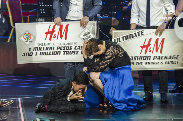 Joshua Oliveros and Lea Salonga