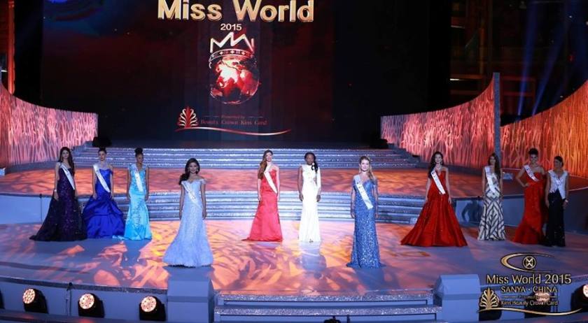 Hilarie Parungao and the rest of the Top 10 finalists Miss World 2015