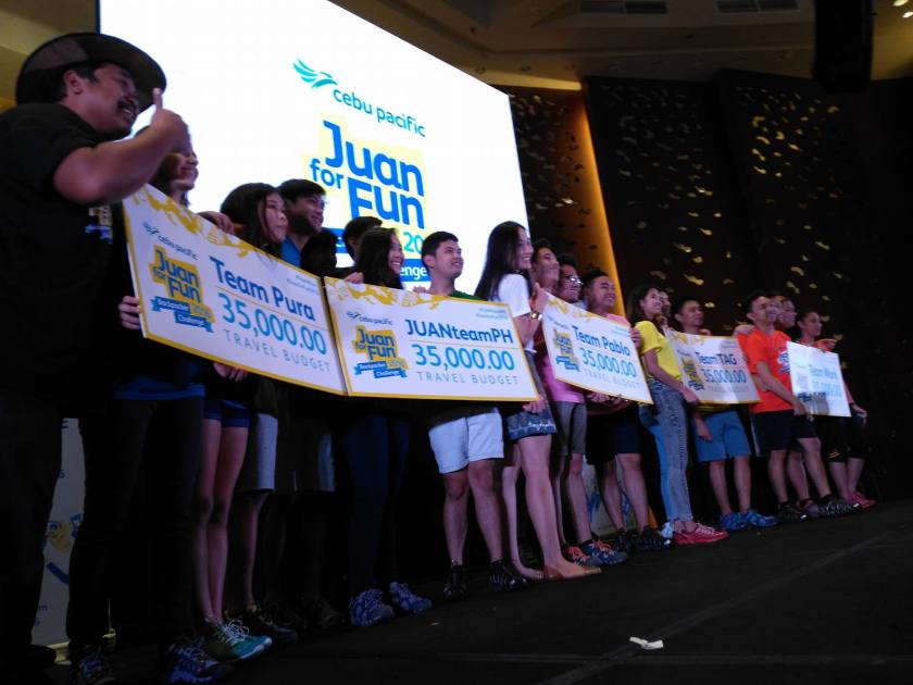 With their 35,000 mock cheque